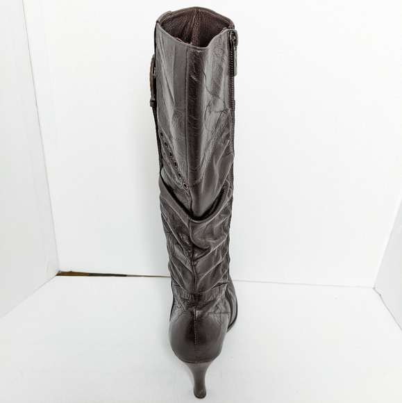 Cat pard leather knee high boots - Picture 4 of 16